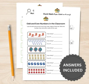 Odd and Even Numbers Worksheets