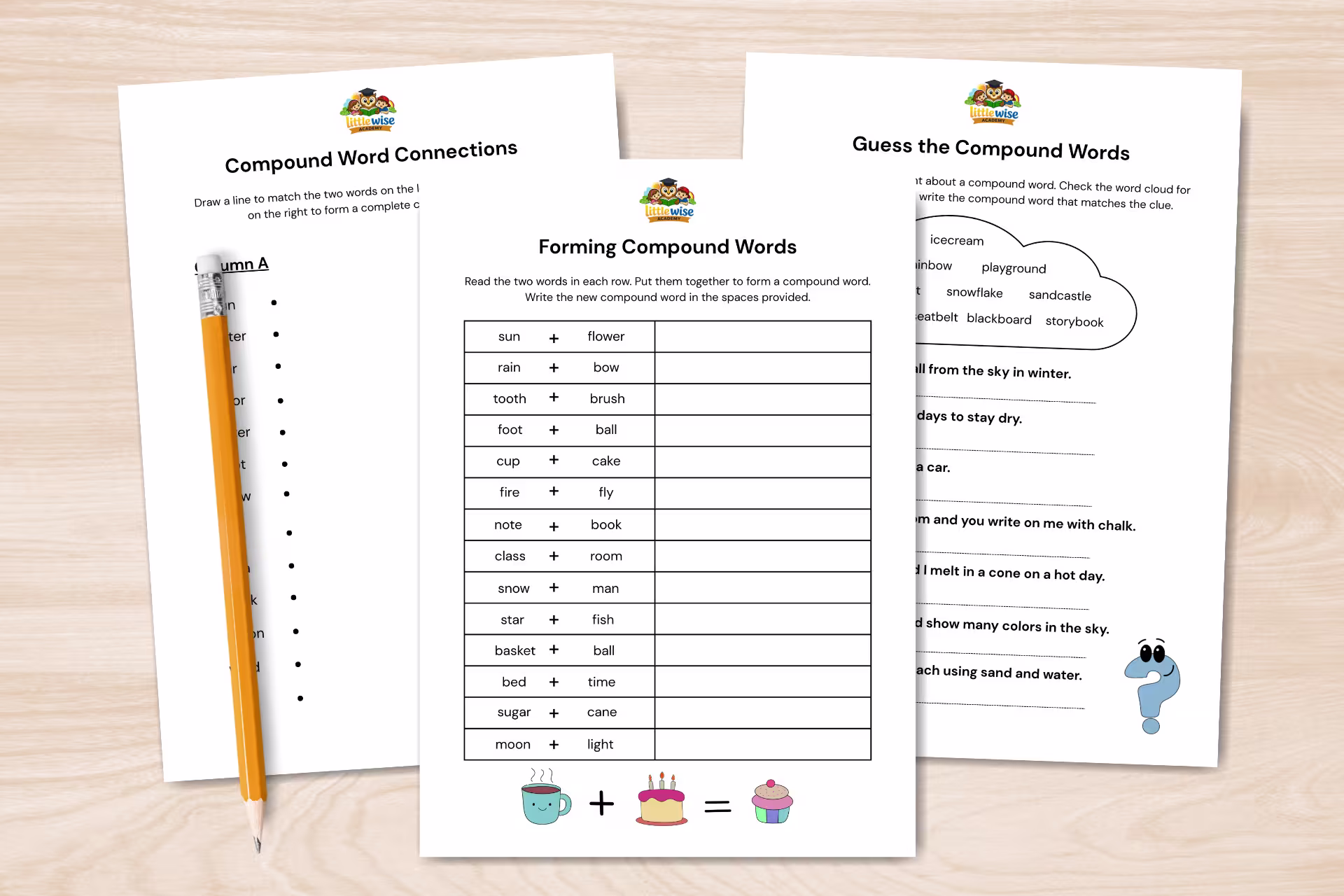 compound words worksheets